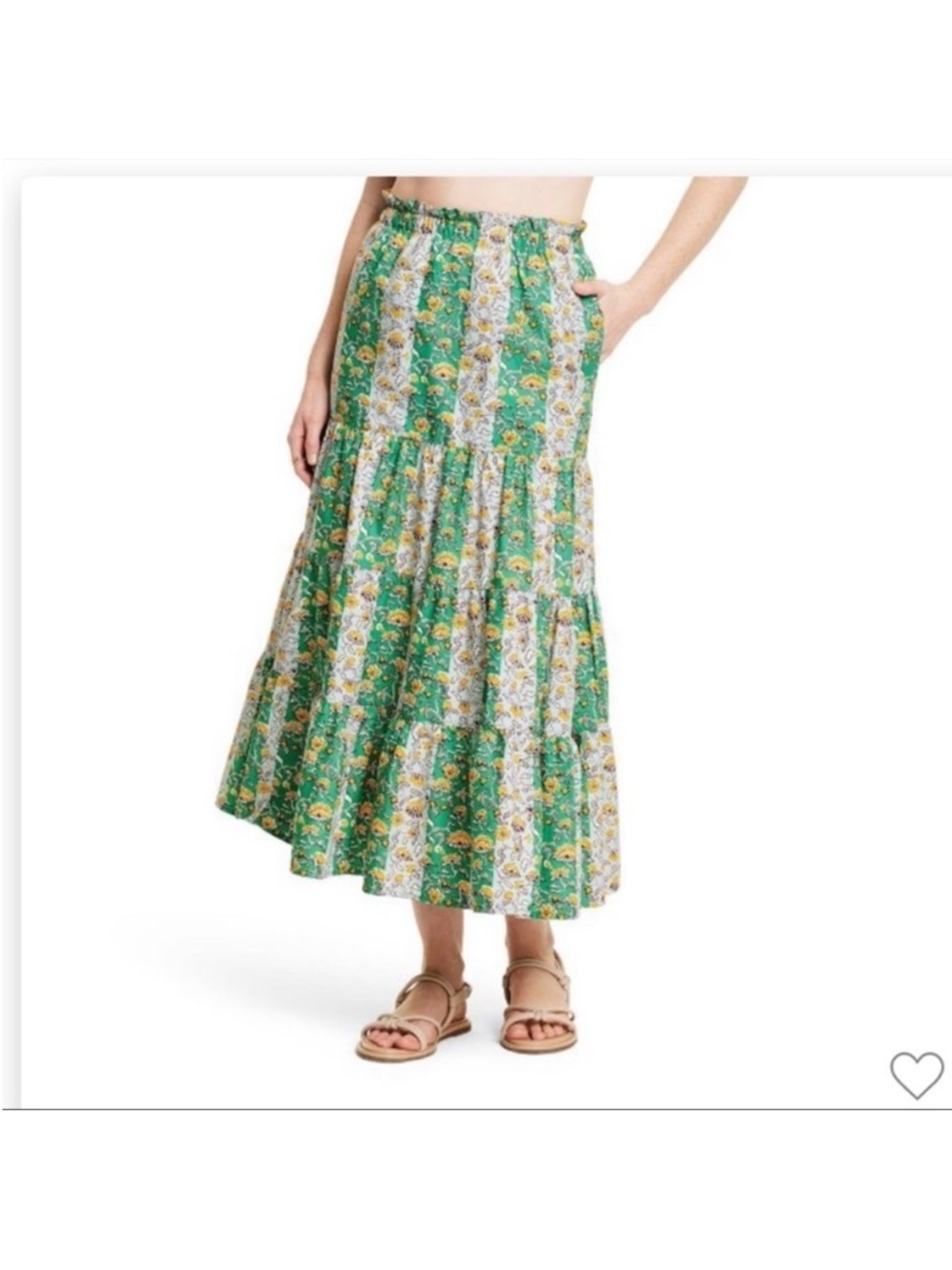 Rhode Green Printed Skirt target